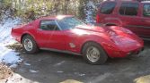 3rd gen red 1976 Chevrolet Corvette Stingray automatic For Sale