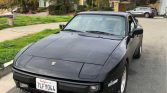 Black 1985 Porsche 944 manual For Sale