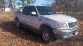 White 2001 Ford F150 Supercrew Cab Short Bed automatic For Sale