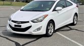 White 2013 Hyundai Elantra Limited sedan automatic For Sale