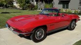 2nd gen red 1967 Chevrolet Corvette roadster 4spd For Sale