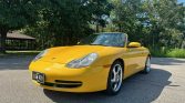 Yellow 2000 Porsche 911 Carrera 6spd manual convertible For Sale