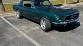 1st gen Ford Dark Jade 1967 Ford Mustang coupe For Sale