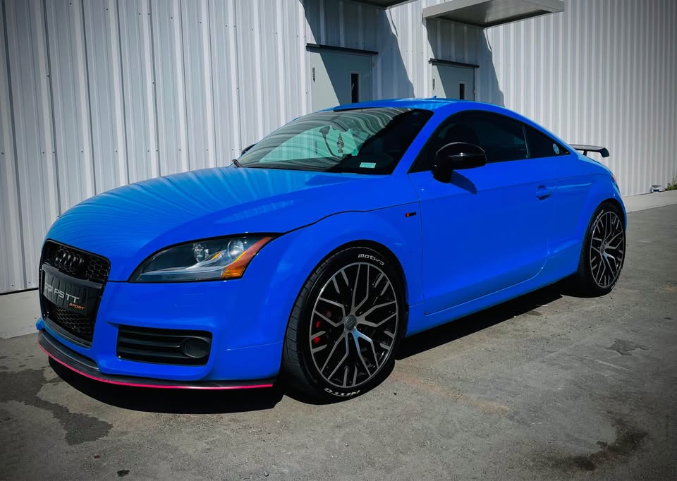 Blue 2010 Audi TTS Quattro Premium coupe automatic For Sale