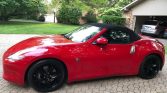 Red 2010 Nissan 370z Touring Roadster automatic V6 For Sale
