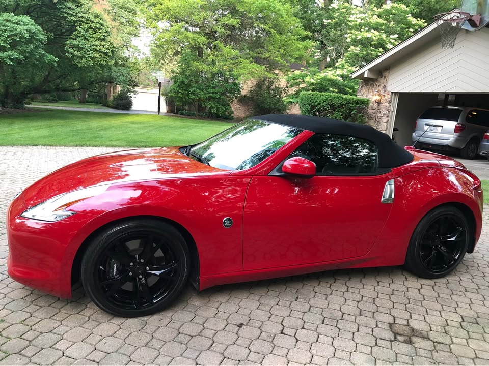 Red 2010 Nissan 370z Touring Roadster automatic V6 For Sale