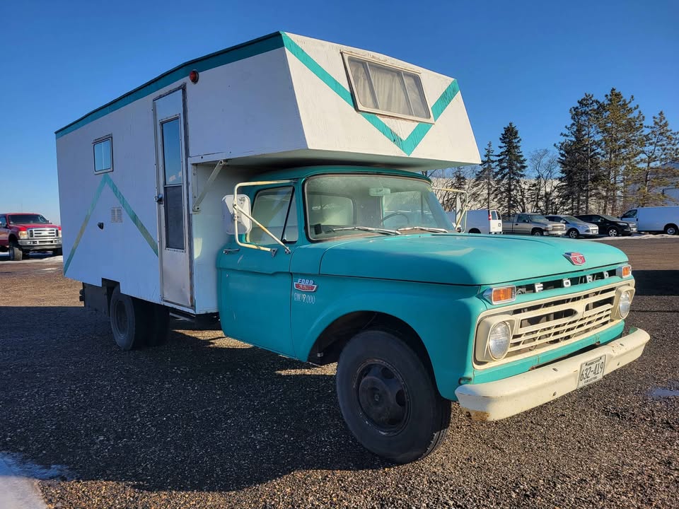 1966 Ford 350 4spd manual V8 homemade camper For Sale