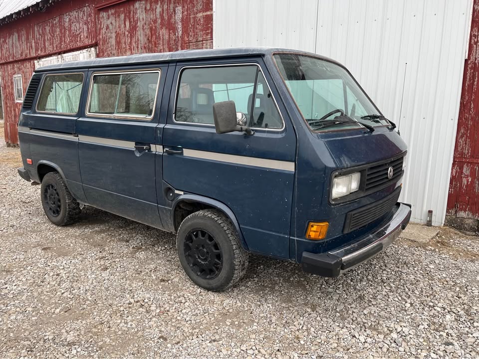 Blue 1986 Volkswagen Vanagon automatic van For Sale