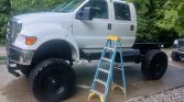 White 2007 Ford F650 7spd manual 5.9 Cummins truck For Sale