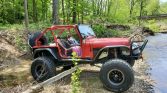 Red 1994 Jeep Wrangler manual For Sale