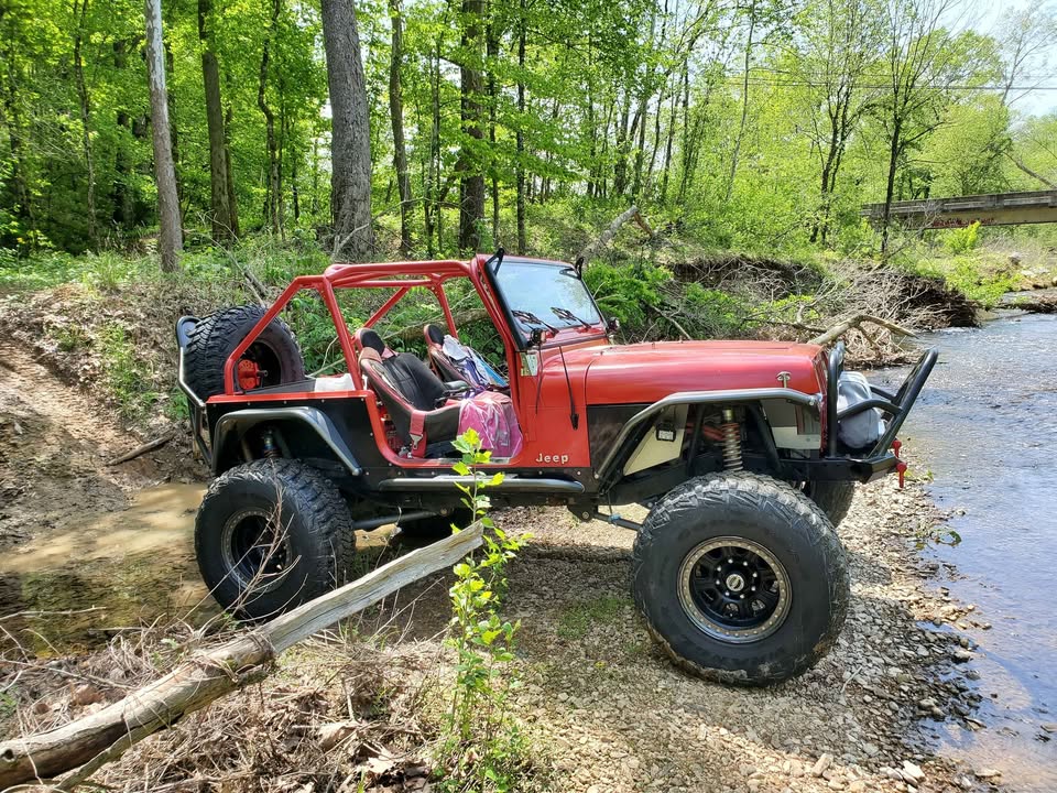 Red 1994 Jeep Wrangler manual For Sale